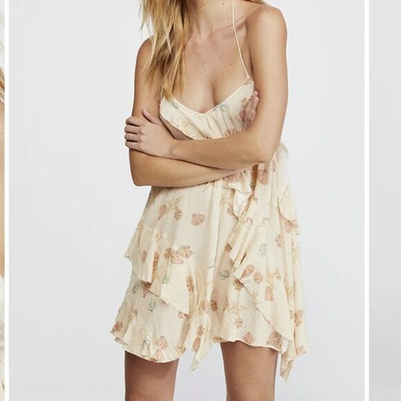 NWT Free People Sunlit Printed Mini Dress - Picture 3 of 7